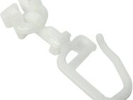 GARDINIA Gardinengleiter Drehgleiter für 6 mm Laufkanal mit Faltenlegehaken, (20-St), Serie Einzelprogramm Chicago Ø 20 mm