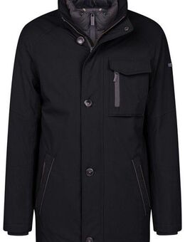 bugatti Langjacke mit einrollbarer Kapuze