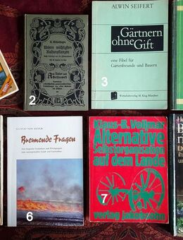 Konvolut verschiedener Bücher zum Thema Landleben, biologischer Gartenbau und alternatives Leben - Niederfischbach