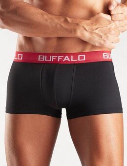 Buffalo Hipster (Packung, 4-St) knapp sitzende Boxershorts mit Kontrastbund aus Baumwollmischung