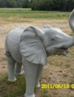 Elefant stehend klein Dekofigur Gartendeko - Hergisdorf