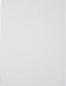 ROSS Duschmatte Unifond, Höhe 1 mm, fußbodenheizungsgeeignet, strapazierfähig, Baumwolle, rechteckig, Uni mit Bordüre, Badezimmerteppich, waschbar