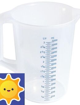 Messbecher mit Skala für bis 3 L NEUWARE wie im Bild - Ravensburg Zentrum