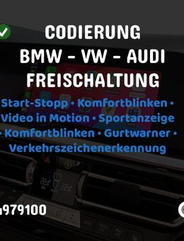 Codierungen für BMW & VW Audi – Komfort & Funktionen freischalten - Waldorf