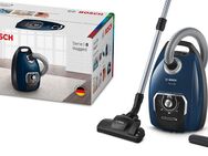 BOSCH Bodenstaubsauger BGB75X494, Serie 8, blau, 650 W, mit Beutel, inkl. Hartbodendüse, extra langes Kabel, leise