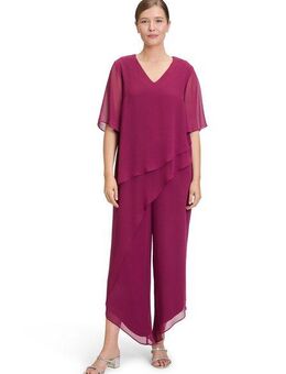 Vera Mont Overall Vera Mont Damen Jumpsuit mit Stufen (1-tlg)