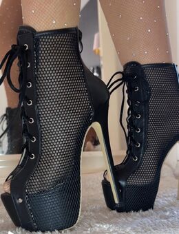 ✨ Sexy High Heel Plateau-Stiefeletten in Schwarz ✨ - Potsdam