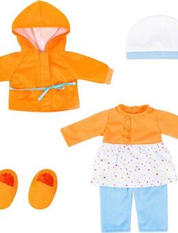 Bayer Puppenkleidung Kleid/Hose orange (Set, 5-tlg)