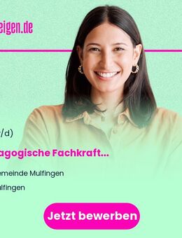 Pädagogische Fachkraft (m/w/d) - Mulfingen