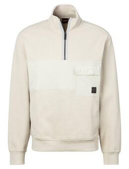 BOSS ORANGE Sweatshirt Sweatshirt Ze Nylonhem mit Reißverschluss