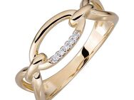 Orolino Fingerring Gold 585 mit 5x Brillant 0,025ct.