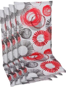 GO-DE Hochlehnerauflage, (Spar-Set, 4 St), Maße ca.: 50 cm x 120 cm x 6 cm