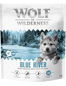 Wolf of Wilderness Junior "Blue River" Lachs - getreidefrei - Sparpaket: 5 x 1 kg