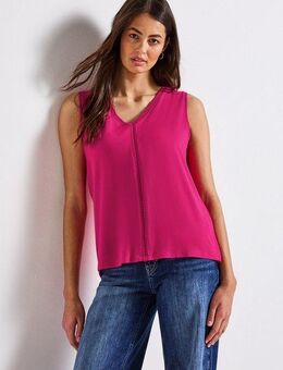 STREET ONE Shirttop mit Häkel Details