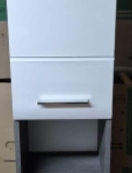 Schöner schmaler Badezimmerschrank in grau/weiß . - Bottrop
