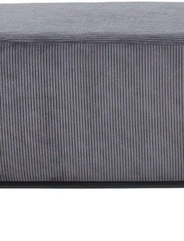 SalesFever Polsterhocker, mit Design-Gestell aus schwarzem Metall