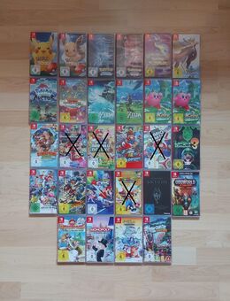 Switch 1 Spiele Pokemon Mario Zelda Donkey Kong Kirby Skyrim Pikachu Evoli Arceus Diamant Perle Schwert - Feuchtwangen