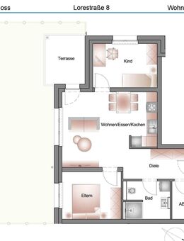 Erstbezug! - Neubau 3 Zimmer-Wohnung mit Terrasse und dazugehörendem Gartenanteil - Dinkelsbühl
