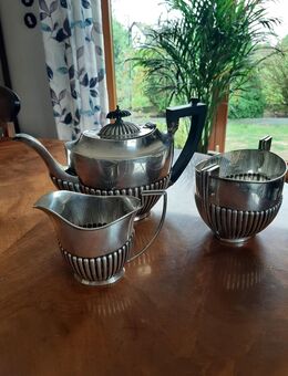 Antikes grosses Teeset Sterlingsilber Birmingham von 1906 - 828 g - Steinheim