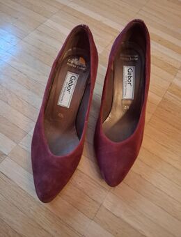 Damenpumps -"Markenschuhe-G A R B O R" Burgunderrot-Gr 38 - Laatzen