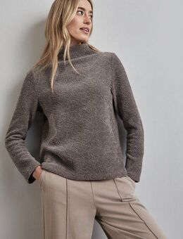 STREET ONE Langarmshirt mit metallisierten Fasern