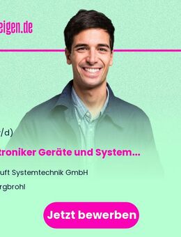 Elektroniker Geräte und Systeme/Prüffeldelektroniker/Elektrotechniker (m/w/d) - Burgbrohl