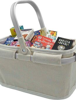 Tanner Kaufladensortiment Cord-Tragekorb „Pure Sand“, gefüllt, Made in Germany