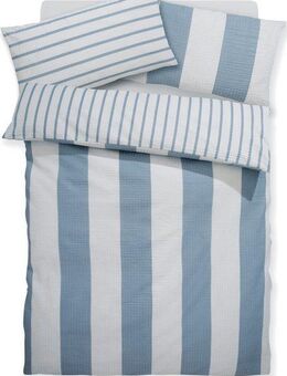 Home affaire Bettwäsche Sari, Seersucker, 2 teilig, in verschiedenen Qualitäten, maritime Bettwäsche mit Streifen