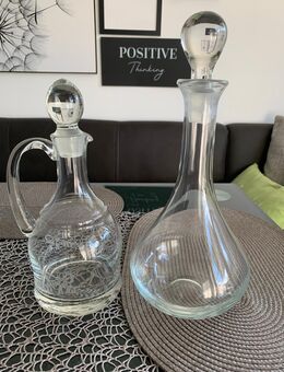2 Glaskaraffen mit Glasverschluss - Hennef (Sieg)