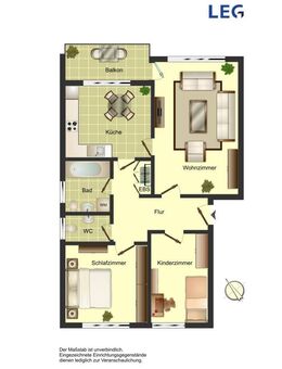 3-Zimmer-Wohnung in Unna Königsborn - Unna