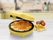 bestron Waffeleisen ASW217, 700 W, für klassische Herzwaffeln, mit Antihaftbeschichtung, Retro Design