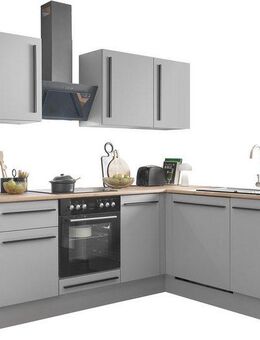 BASIC by Balculina Winkelküche Denver, Küche BxHxT 250/115 x 211 x 60, Breite 250 cm, wahlweise mit E-Geräten und Induktion