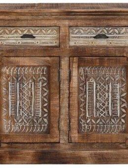 Home affaire Sideboard Maneesh, Kommode aus massivem Mangoholz, viele Stauraummöglichkeiten, B/ 179cm
