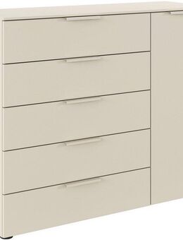 rauch Schubkastenkommode Kommode Türkommode Sideboard Kombikommode FLIPP (Breite 120 cm mit 2 Einlegeböden), 1-türig mit 5 Schubladen und Soft-Close-Funktion