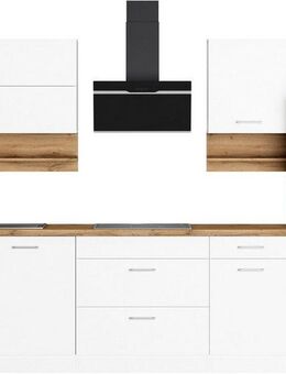 KOCHSTATION Küchenzeile KS-Milan, 300 cm breit, viel Stauraum, wahlweise mit E-Geräten