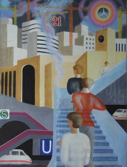 Gemälde Gisela Schellenberger 1999 97x131cm - Stuttgart