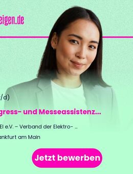 Kongress- und Messeassistenz (w/m/d) - Frankfurt (Main)
