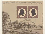 DDR-Briefmarkenblock_Goethe + Schiller Ehrungen der DDR 1982 Sonderstempel (1)  [395] - Hamburg