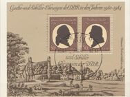 DDR-Briefmarkenblock_Goethe + Schiller Ehrungen der DDR 1982 Sonderstempel (1) [395] - Hamburg