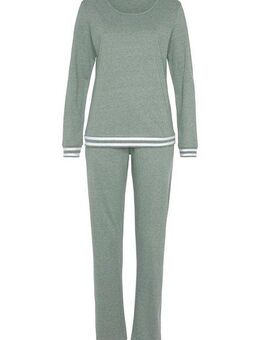 Vivance Dreams Pyjama (2 tlg) mit gestreiften Bündchen