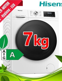 Hisense Waschmaschine 7kg EEK A Frontlader 1400 Umin Inverter Dampf Display NEU - Wuppertal