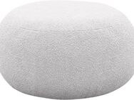 INOSIGN Polsterhocker Mithras I Lieferzeit nur 2 Wochen, passend zum Sessel Mithras II, Bouclé oder Fellimitat, Durchmesser 65 oder 85 cm