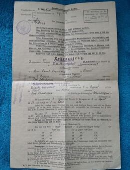 Alter Lehrvertrag von 1929 Rarität - Kassel