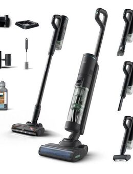 Philips Nass-Trocken-Akkusauger AquaTrio Cordless 7000 Series XW7263/11, 48,6 W, 3-in-1-Reinigungslösung, mit automatischem Reinigungssystem