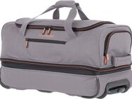 travelite Reisetasche BASICS, 55 cm, Duffle Bag Sporttasche mit Trolleyfunktion und Volumenerweiterung