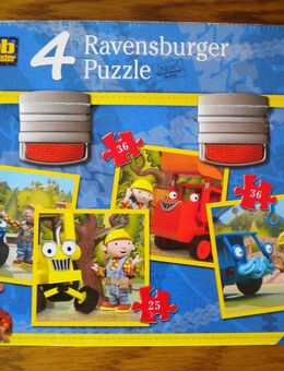 Ravensburger-Puzzle-Bob der Baumeister-Wir schaffen das-4 Puzzle im Koffer,2009 - Linnich
