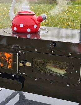 Herd Outdoor Küchenofen Garten-Kamin Gartenküche Pizzaofen Zeltofen Gulaschkanone Terrassenofen - Wuppertal
