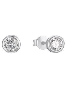 s.Oliver Paar Ohrstecker Rund, 2032975, 2032976, 2032977, mit Zirkonia (synth)