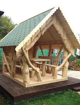 Überdachte Sitzgarnitur - Grillhütte - Pavillon mit Montage - Achern