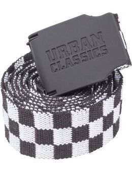 URBAN CLASSICS Hüftgürtel Urban Classics Unisex UC Canvas Belt Checkerboard 150cm